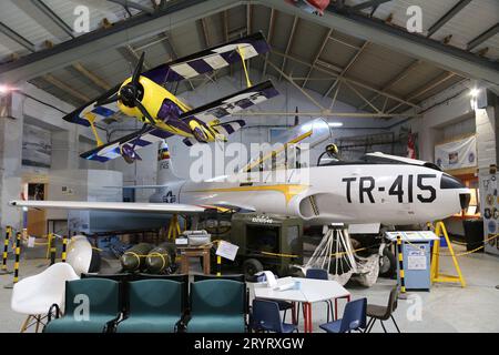 Canadair CT-133 Silver Star Mk3, RAF Manston History Museum, Manston, Ramsgate, Île de Thanet, Kent, Angleterre, Grande-Bretagne, Royaume-Uni, Europe Banque D'Images