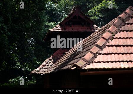 Temples traditionnels du Kerala du district de Kannur. Banque D'Images