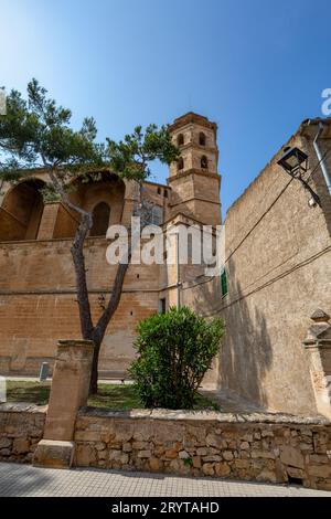 Église de Sant Pere, Petra. Mallorca. Îles Baléares Espagne. Banque D'Images