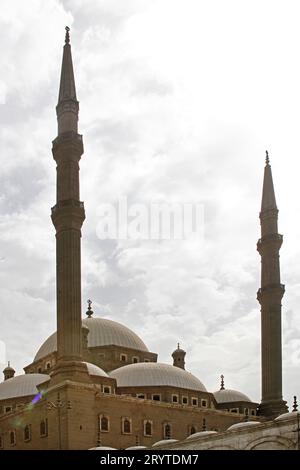 Mosquée d'albâtre Mohammed Ali à la Citadelle au Caire en Égypte Banque D'Images