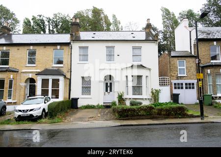 Extérieur vue extérieure de la maison sur la route Wood Vale à Forest Hill Dulwich Sud Londres Angleterre Royaume-Uni KATHY DEWITT Banque D'Images