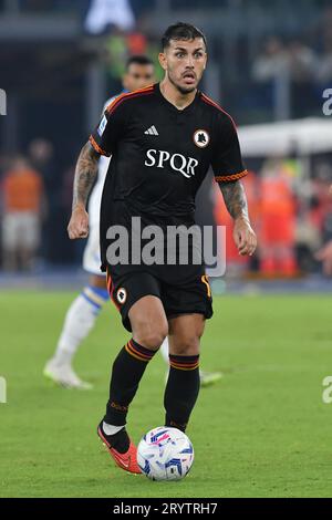 Rome, Latium. 01 octobre 2023. Leandro Paredes de L'AS Roma lors du match de Serie A entre Roma et Frosinone au stade olympique, Italie, le 01 octobre 2023. AllShotLive/Sipa USA crédit : SIPA USA/Alamy Live News Banque D'Images