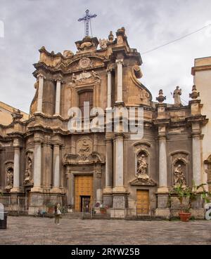 Église Sant'Anna la Misericordia à Palerme. Île de Sicile. Italie Banque D'Images