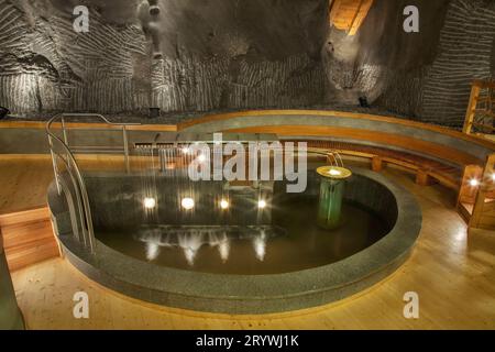 Wieliczka Health Resort à la mine de sel de Wieliczka. Pologne Banque D'Images