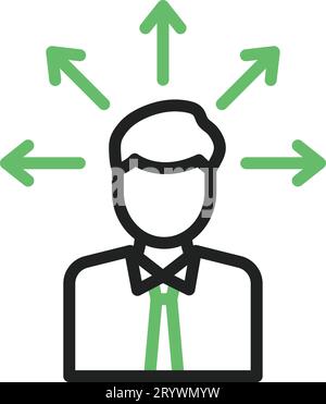 Image vectorielle de l'icône de guidage. Adapté aux applications Web mobiles et aux supports d'impression. Illustration de Vecteur