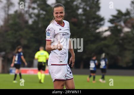 Milica Mijatovic (ACF Fiorentina) célèbre après avoir marqué 0-1 buts lors du FC Internazionale Women vs ACF Fiorentina, match de football italien Serie A Women à Sesto San Giovanni (MI), Italie, le 02 2023 octobre Banque D'Images