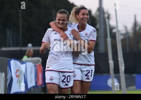 Milica Mijatovic (ACF Fiorentina) célèbre après avoir marqué 0-1 buts lors du FC Internazionale Women vs ACF Fiorentina, match de football italien Serie A Women à Sesto San Giovanni (MI), Italie, le 02 2023 octobre Banque D'Images