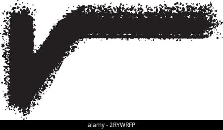 symbole de racine carrée de la brosse grunge. Illustration de Vecteur