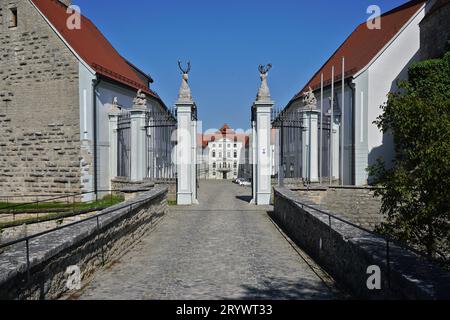 Château Hirschberg et Centre de conférences près de Beilngries dans la vallée de AltmÃ¼hl, haute-Bavière, Allemagne Banque D'Images