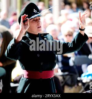 National Memorial Arboretum, Royaume-Uni. 31 juillet 2017. Les militaires rendent hommage à ceux qui ont perdu la vie lors de la bataille de Passchendale. Banque D'Images