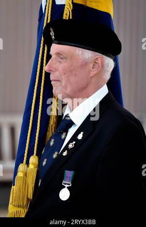 National Memorial Arboretum, Royaume-Uni. 31 juillet 2017. Les militaires rendent hommage à ceux qui ont perdu la vie lors de la bataille de Passchendale. Banque D'Images