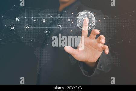 Technologie informatique en nuage. Internet des objets Banque D'Images