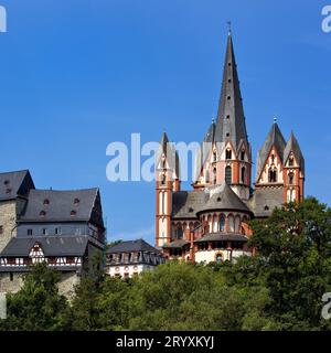 Cathédrale de Limbourg de St. Georg et Château du Limbourg, Limburg an der Lahn, Hesse, Allemagne, Europe Banque D'Images