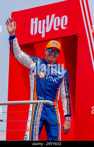 INDYCAR Series 2023 : HY-Vee INDYCAR Race Weekend Chip Ganassi Racing Honda Banque D'Images