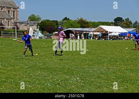 Frisbee Competition, le Faouet, côtes-d'Armor, Bretagne, France, Europe Banque D'Images