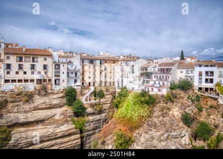 Le village historique de Ronda, dans la province andalouse de Malaga, est l'un des villages les plus visités d'Espagne. Banque D'Images