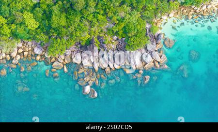 Australie Cairns Nudey Beach Aerial Fitzroy Island Banque D'Images