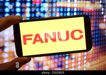 Pologne. 23 décembre 2024. Dans cette illustration photo, le logo de la société Fanuc est affiché sur l'écran d'un smartphone. Crédit : SOPA images Limited/Alamy Live News Banque D'Images