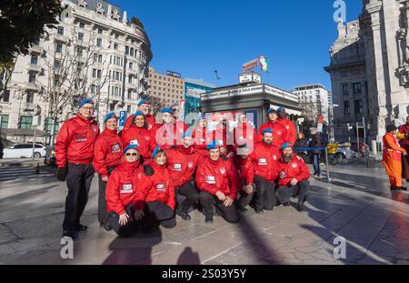 Milan, Italie. 24 décembre 2024. Mario Furlan alla Preghiera interreligiosa con i City Angels davanti alla Stazione centrale - Milano, Italia - Martedì, 24 Dicembre 2024 (foto Stefano Porta/LaPresse) prière interreligieuse avec les City Angels devant la gare centrale - Milan, Italie - mardi 24 décembre 2024 (photo Stefano Porta/LaPresse) crédit : LaPresse/Alamy Live News Banque D'Images