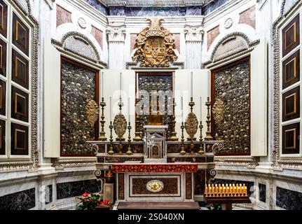 Chapelle des Martyrs dans la cathédrale d'Otrante, à Otrante, province de Lecce, Salento, Pouilles, Italie du Sud Banque D'Images
