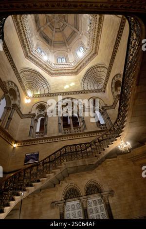 Vue extérieure du Chhatrapati Shivaji Maharaj Terminus, est une gare ferroviaire historique et un site du patrimoine mondial de l'UNESCO à Mumbai, Maharashtra, Inde Banque D'Images