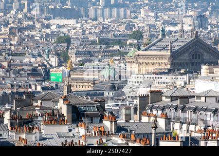 Horizon de Paris depuis ViewPoint, France Banque D'Images
