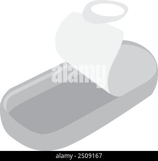 illustration vectorielle dessine à la main des doodles de boîte vide isolée sur fond blanc Illustration de Vecteur