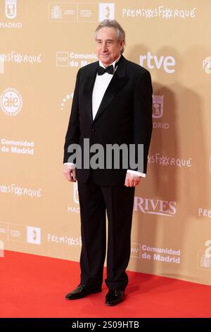 Madrid, Espagne. 14 décembre 2024. Juanjo Puigcorbé assiste au tapis rouge des Prix Jose María Forque 2024 au Palacio Municipal de Congresos de Madrid. (Photo de Nacho Lopez/SOPA images/SIPA USA) crédit : SIPA USA/Alamy Live News Banque D'Images