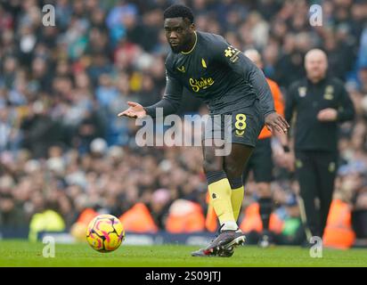 Manchester, Royaume-Uni. 26 décembre 2024. Orel Mangala d'Everton lors du match de premier League à l'Etihad Stadium, Manchester. Le crédit photo devrait se lire : Andrew Yates/Sportimage crédit : Sportimage Ltd/Alamy Live News Banque D'Images