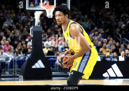 Berlin, Deutschland. 26 décembre 2024. 26.12.2024, Uber-Arena, Berlin, DEU, EuroLeague-Basketball-action, ALBA v. Real Madrid, im Bild David McCormack (ALBA Berlin #33) Foto : Juergen Engler/nordphoto GmbH/dpa/Alamy Live News Banque D'Images