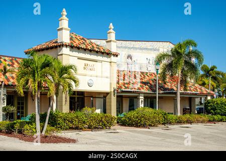 Kraaz Square, anciennement Historic Arcade Building, US route 1, Fort Pierce, Floride Banque D'Images