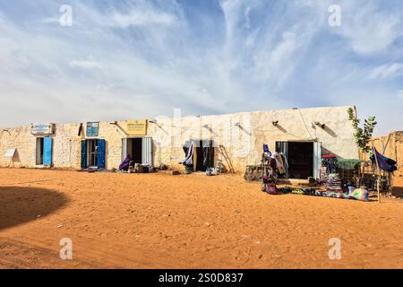 Mauritanie, Chinguetti, marché local Banque D'Images