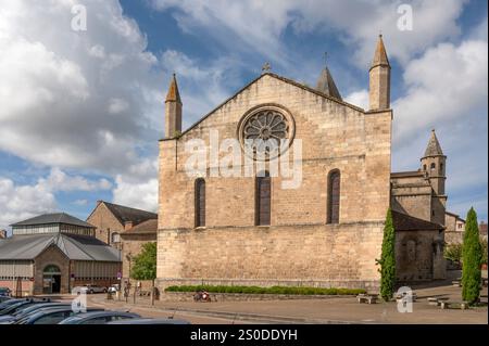 La Collégiale de Saint-Junien, église principale de Saint-Junien, haute-Vienne, France Banque D'Images