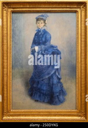 Renoir peinture la Parisienne par Pierre-Auguste Renoir au Musée national du pays de Galles à Cardiff, pays de Galles du Sud Banque D'Images