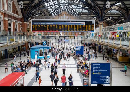 La gare de Liverpool Street, London England UK Banque D'Images