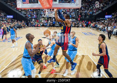 Inglewood, Californie, États-Unis. 27 décembre 2024. Jonathan Kuminga #00 des Golden State Warriors affronte les Clippers de Los Angeles lors d'un match de basket NBA à Intuit Dome le vendredi 27 décembre 2024 à Inglewood, Californie. (Crédit image : © Ringo Chiu/ZUMA Press Wire) USAGE ÉDITORIAL SEULEMENT! Non destiné à UN USAGE commercial ! Crédit : ZUMA Press, Inc/Alamy Live News Banque D'Images