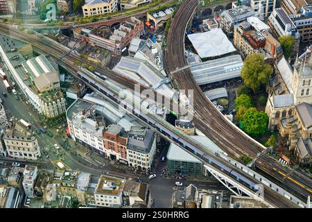 London Bridge Station, vues depuis The Shard, Londres, Angleterre, Royaume-Uni Banque D'Images
