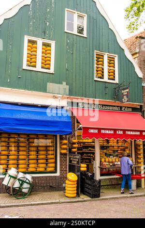 Magasin de fromage, Edam, Hollande, pays-Bas. Banque D'Images