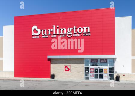 Burlington Coat Factory est un grand magasin américain hors prix avec plus d'un millier d'emplacements. Banque D'Images