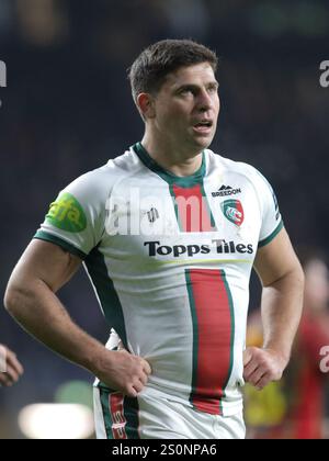 Twickenham, Londres, Royaume-Uni. 28 décembre 2024. Twickenham, Londres, Angleterre, décembre 28 2024 : Ben Youngs (21 Leicester Tigers) lors du match de rugby Gallagher Premiership entre les Harlequins Men et les Leicester Tigers Men au stade Allianz à Twickenham, Londres, Angleterre. (Jay Patel/SPP) crédit : photo de presse sportive SPP. /Alamy Live News Banque D'Images