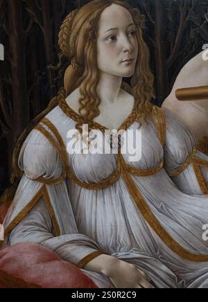 Détail de Vénus et mars par Sandro Botticelli dans la National Gallery de Londres Banque D'Images