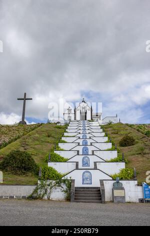 Ermida de Nossa Senhora da Paz (Chapelle notre Dame de la paix), Vila Franca do Campo, île de São Miguel, Açores Banque D'Images