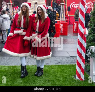 Village de Noël Coca-Cola Banque D'Images