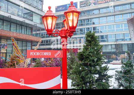 Village de Noël Coca-Cola Banque D'Images