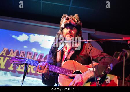 Gruff Rhys, The Glee Club, Birmingham, Royaume-Uni, 15 septembre 2014 Banque D'Images