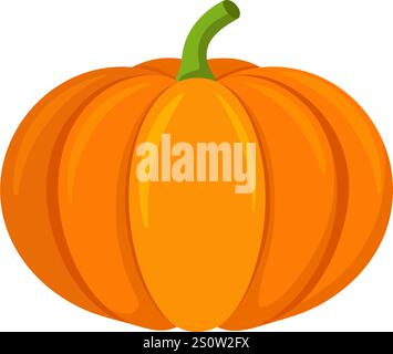 légume de citrouille pour la cuisson des repas. Un élément lumineux. Style plat tendance dessiné à la main isolé pour le design. Illustration vectorielle Illustration de Vecteur