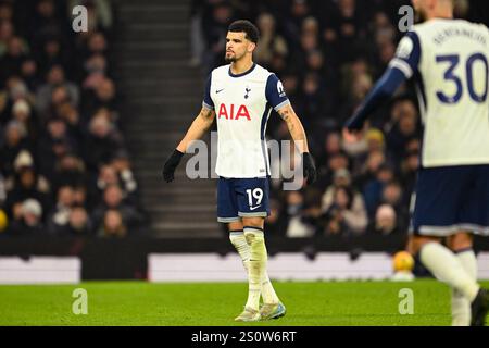 Londres, Royaume-Uni. 29 décembre 2024. LONDRES, ANGLETERRE - DÉCEMBRE 29 : Dominic Solanke de Tottenham lors de la première League 2024/25 Matchweek 19 match entre Tottenham Hotspur FC et Wolverhampton au Tottenham Hotspur Stadium, le 29 décembre 2024 à Londres, Angleterre. (David Horton/SPP) crédit : SPP Sport Press photo. /Alamy Live News Banque D'Images