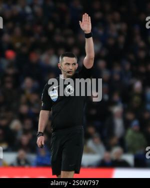 King Power Stadium, Leicester, Royaume-Uni. 29 décembre 2024. Premier League Football, Leicester City contre Manchester City ; arbitre Michael Oliver Credit : action plus Sports/Alamy Live News Banque D'Images