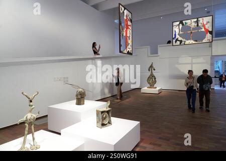 Fondation Joan Miró, Barcelone, Catalogne, Espagne Banque D'Images