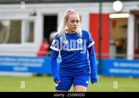 Briton Ferry, pays de Galles. 29 décembre 2024. Kerry Walklett de Cardiff City Women lors du Genero Adran premier match entre Briton Ferry Llansawel Women et Cardiff City Women à Old Road à Briton Ferry, pays de Galles, Royaume-Uni le 29 décembre 2024. Crédit : Duncan Thomas/Majestic Media/Alamy Live News. Banque D'Images